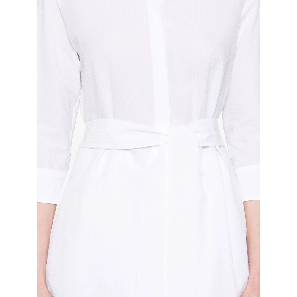 Mazzarelli Mazzarelli WHITE Tops - Shirts Size M / US 6-8 / IT 42-44 - 2 Thumbnail