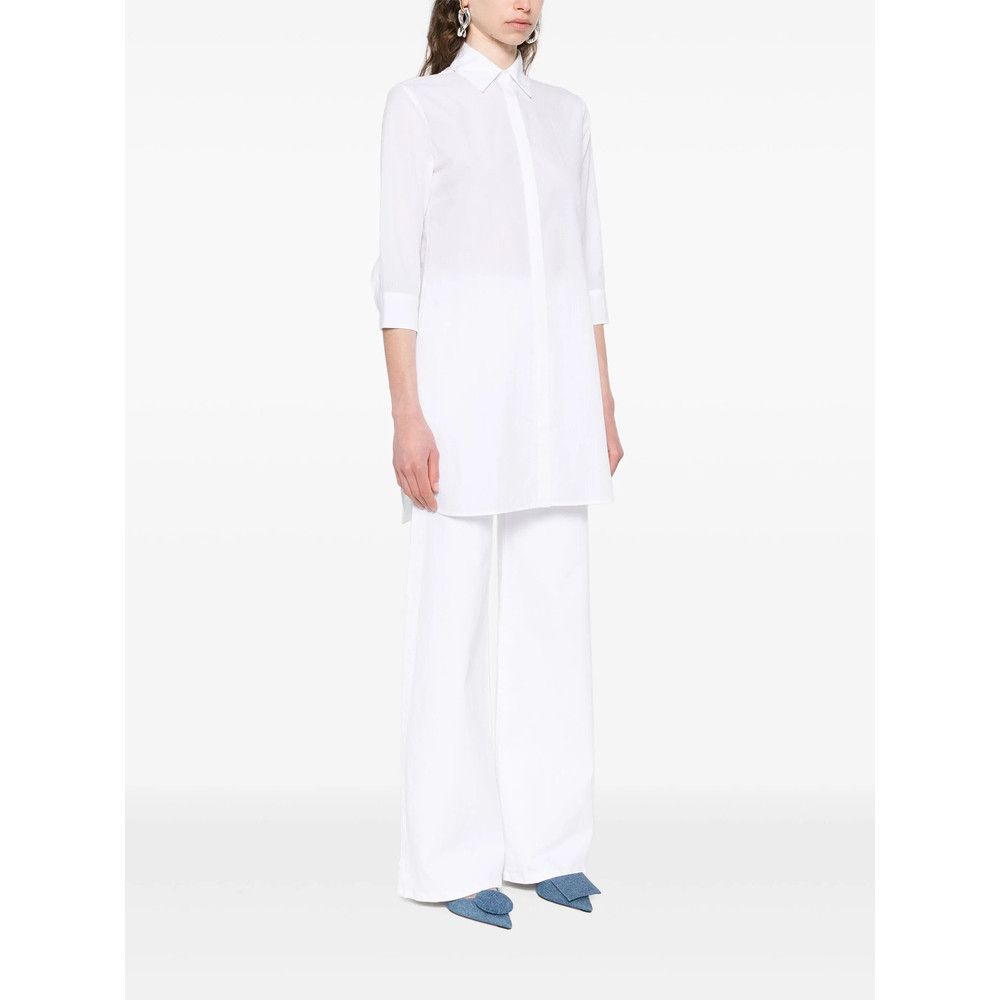 Mazzarelli Mazzarelli WHITE Tops - Shirts Size L / US 10 / IT 46 - 5 Thumbnail