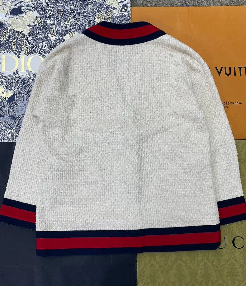 Gucci Gucci White Pearl Button Cardigan - dmc Size US M / EU 48-50 / 2 - 3 Thumbnail
