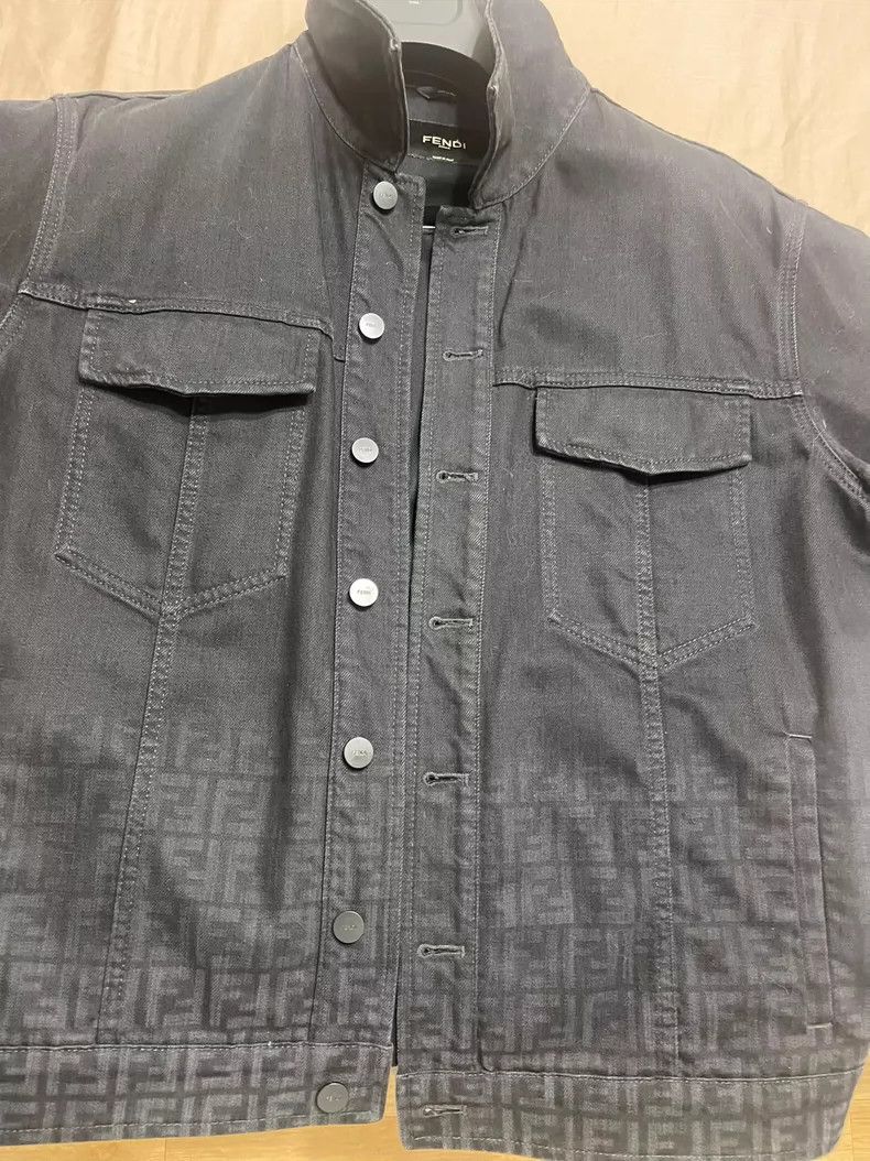 Fendi Fendi FF Gradient Denim Jacket - dmc Size US L / EU 52-54 / 3 - 2 Thumbnail