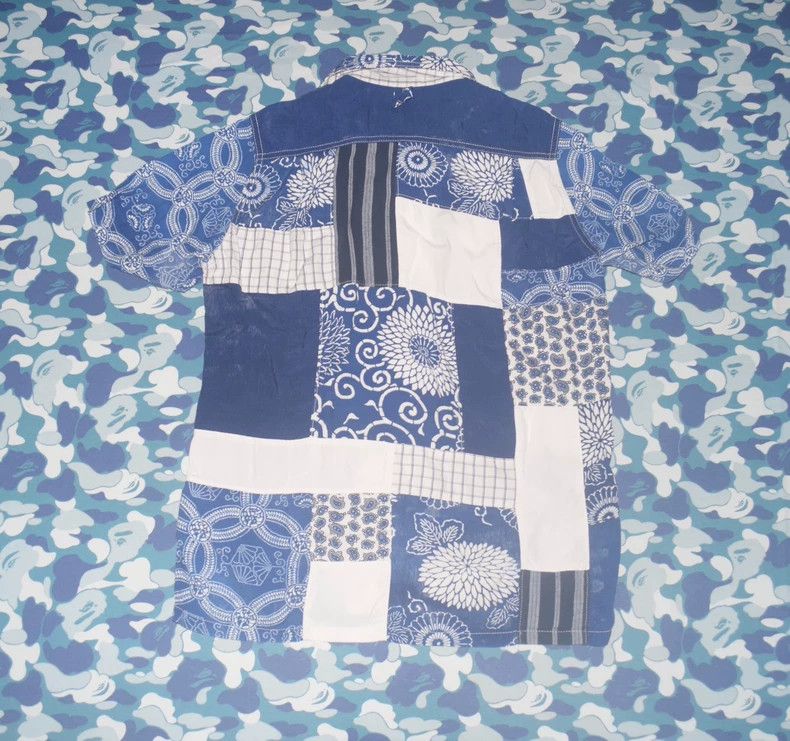 Junya Watanabe Junya Watanabe MAN Indigo Patchwork Shirt - dmc Size US S / EU 44-46 / 1 - 2 Thumbnail