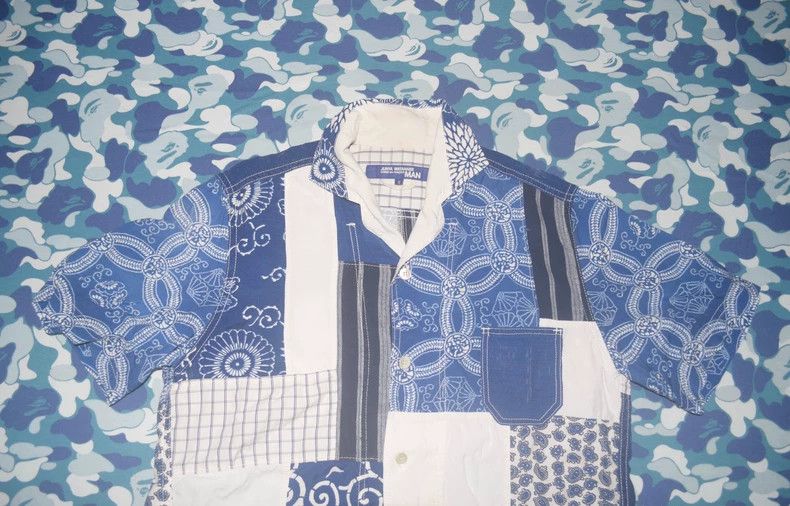 Junya Watanabe Junya Watanabe MAN Indigo Patchwork Shirt - dmc Size US S / EU 44-46 / 1 - 3 Thumbnail