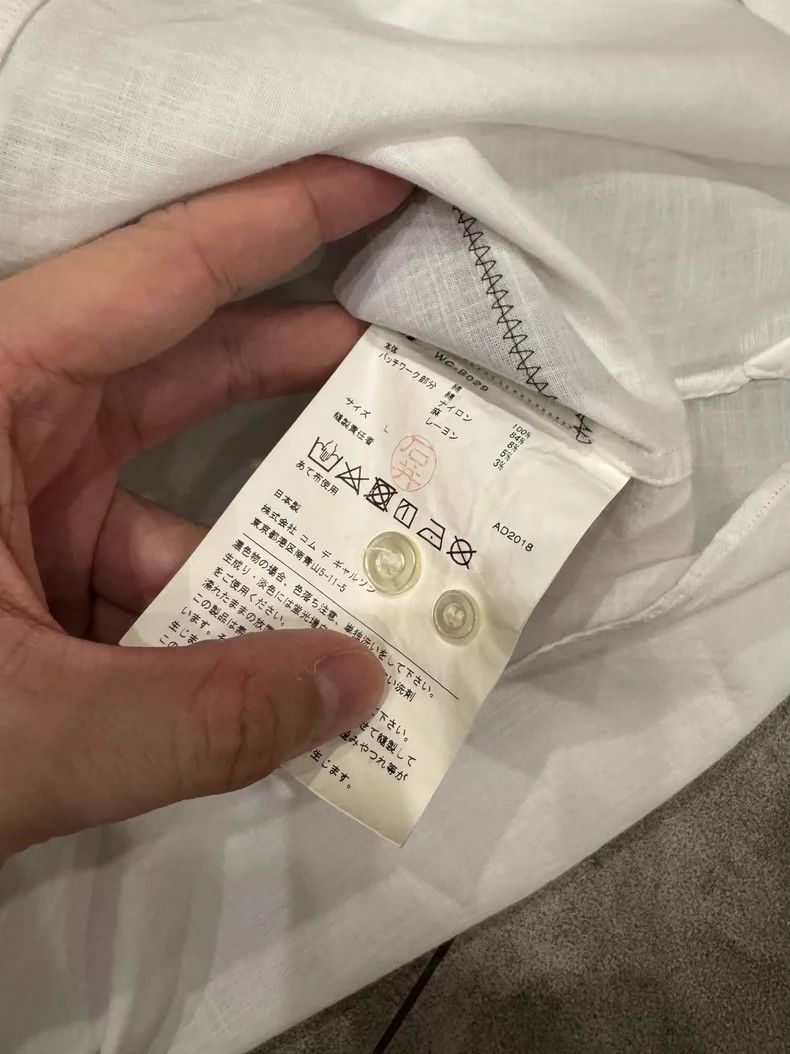 Junya Watanabe Junya Watanabe White Patchwork Shirt L - dmc Size US L / EU 52-54 / 3 - 4 Thumbnail