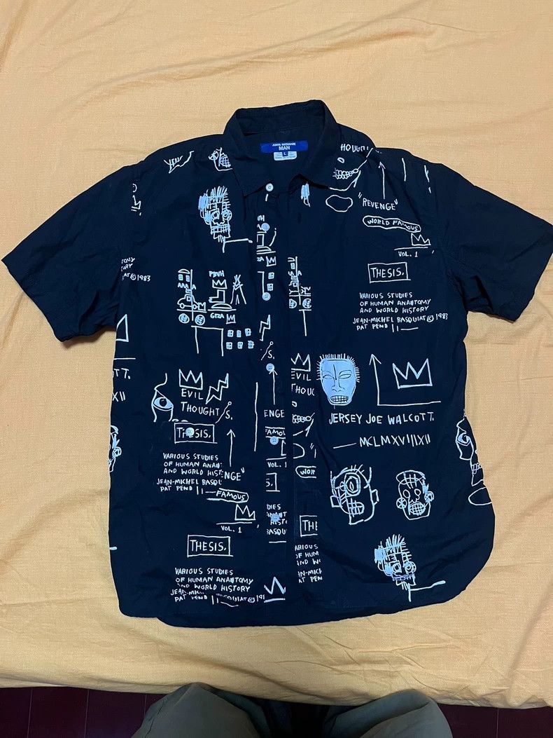 Junya Watanabe Junya Watanabe MAN Basquiat S/S Shirt - dmc Size US L / EU 52-54 / 3 - 2 Thumbnail