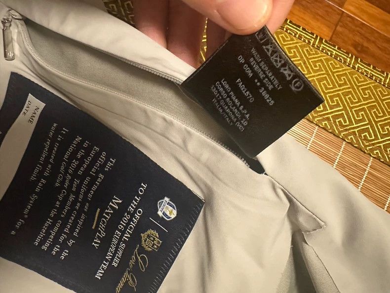 Loro Piana Loro Piana Men's Silver Gray Bomber Jacket - dmc Size US M / EU 48-50 / 2 - 5 Thumbnail