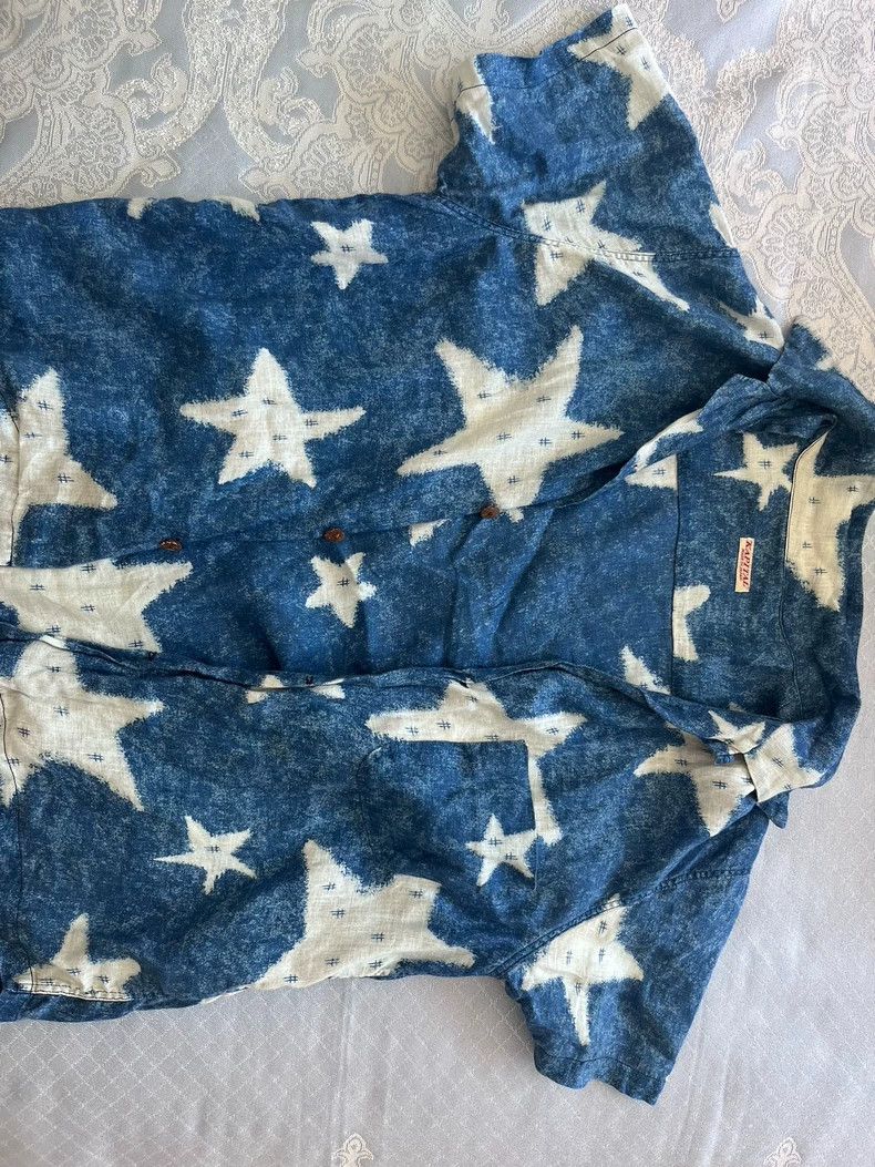 Kapital KAPITAL Star Washed Linen Shirt - dmc Size US S / EU 44-46 / 1 - 2 Thumbnail
