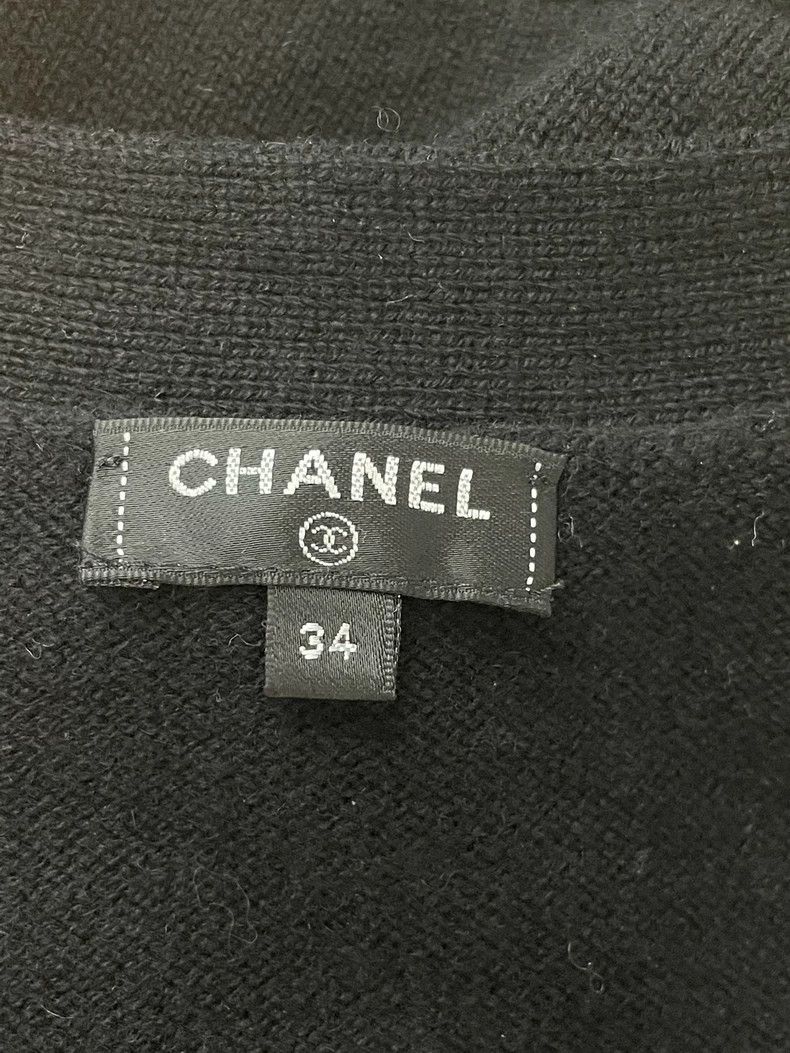 Chanel Chanel Black White Knit Cardigan - dmc Size US M / EU 48-50 / 2 - 4 Thumbnail
