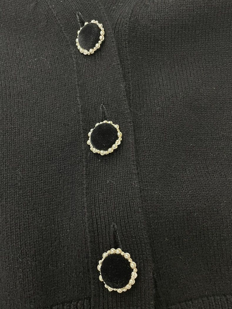 Chanel Chanel Black White Knit Cardigan - dmc Size US M / EU 48-50 / 2 - 2 Thumbnail