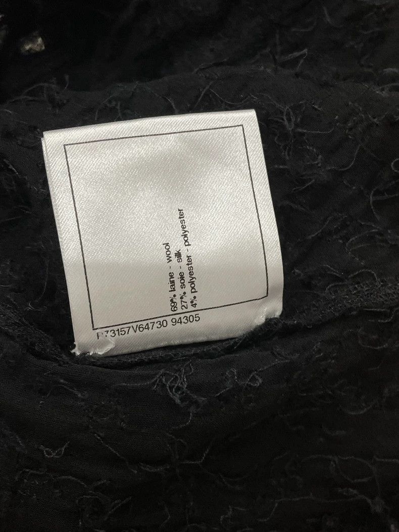 Chanel Chanel 22A Black Fuzzy Jacket with Crystals - dmc Size US M / EU 48-50 / 2 - 7 Thumbnail