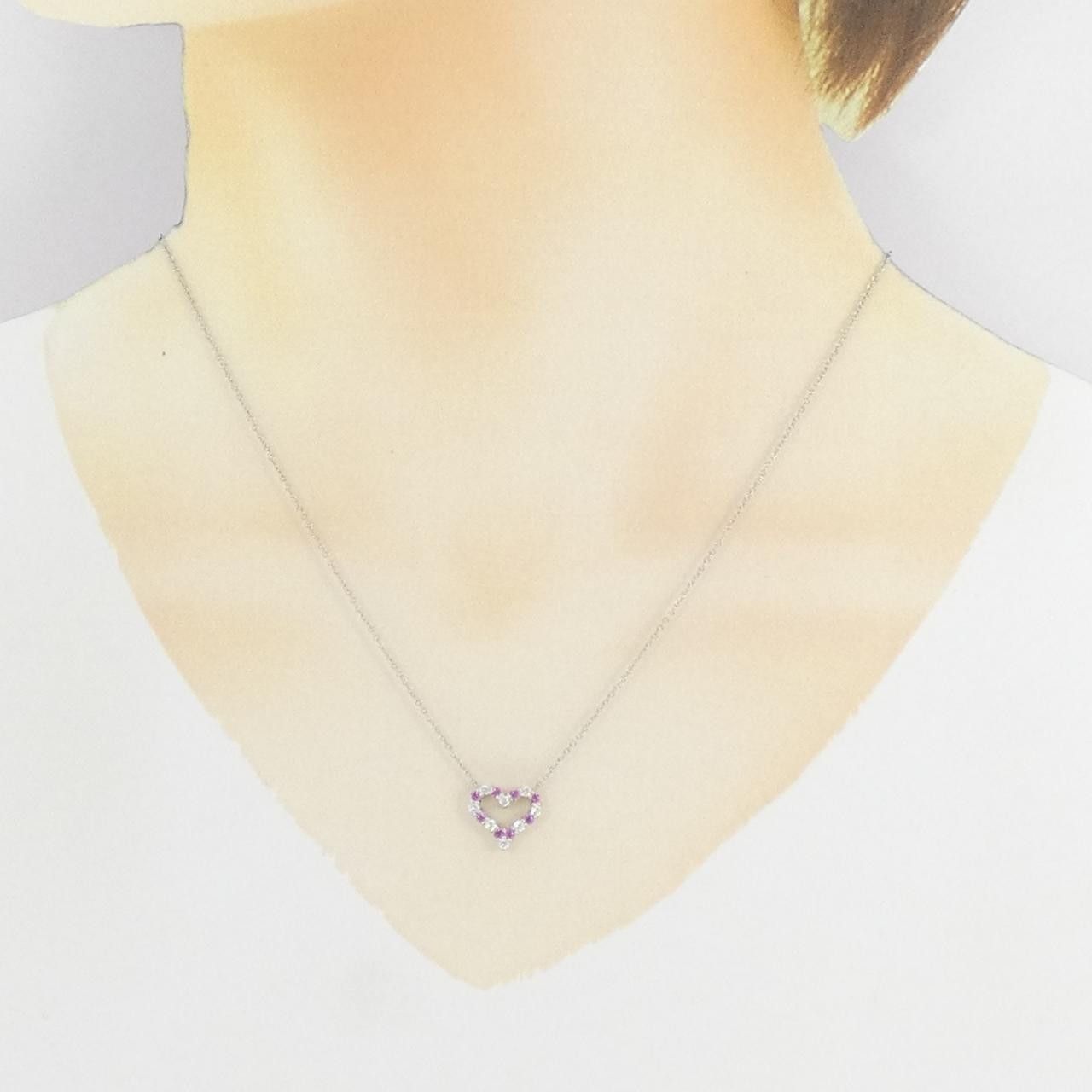 Tiffany & Co. Tiffany & Co. Tiffany Sentimental Heart Mini Platinum Necklace Metal Necklace DUTY FREE for USA Size ONE SIZE - 6 Thumbnail