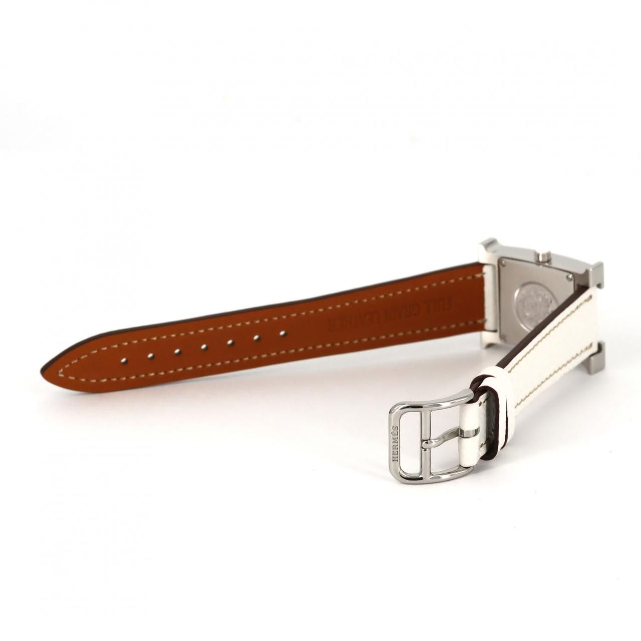 Hermes Hermes Hermes H Watch Doubljeu Stainless Steel Watch Metal Quartz DUTY FREE for USA Size ONE SIZE - 6 Thumbnail