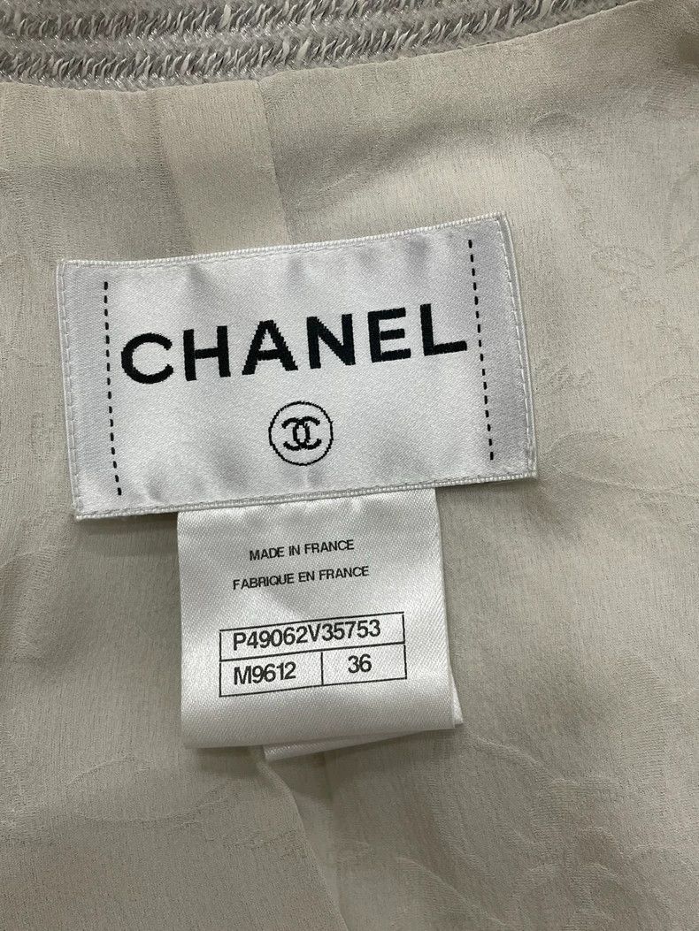 Chanel Chanel Silver Gray Pattern Four-Pocket Blazer - dmc Size US M / EU 48-50 / 2 - 4 Thumbnail