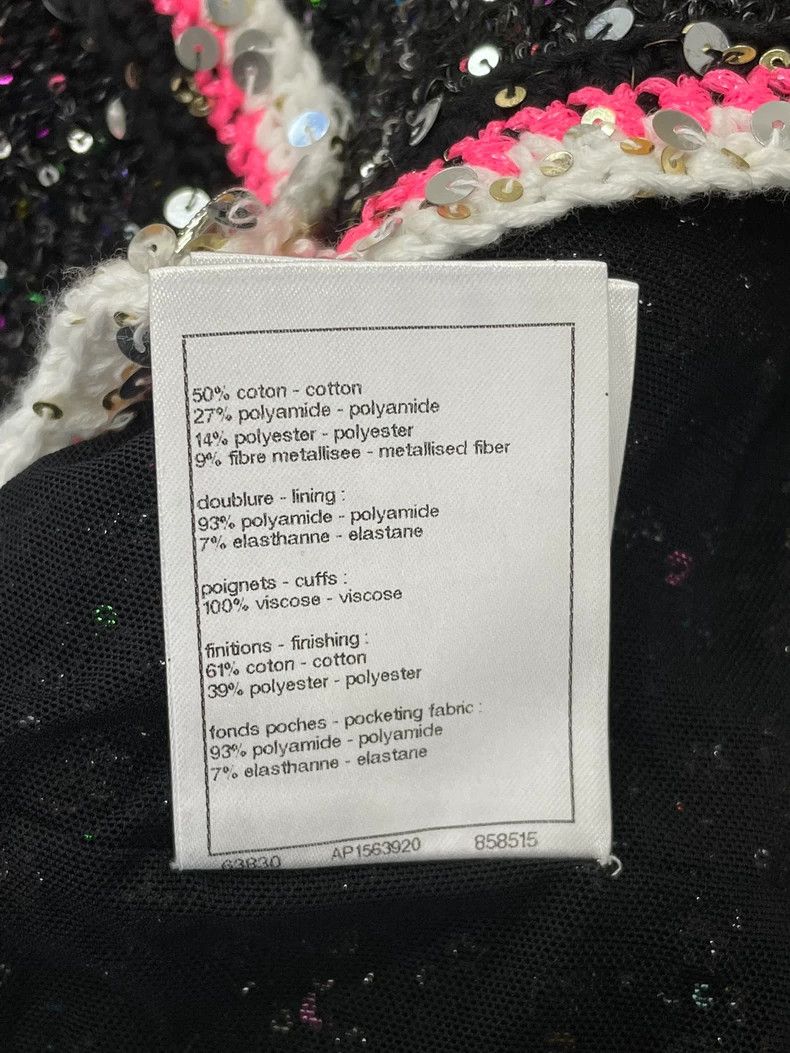 Chanel Chanel 24C Sequin Cardigan Black - dmc Size US M / EU 48-50 / 2 - 7 Thumbnail