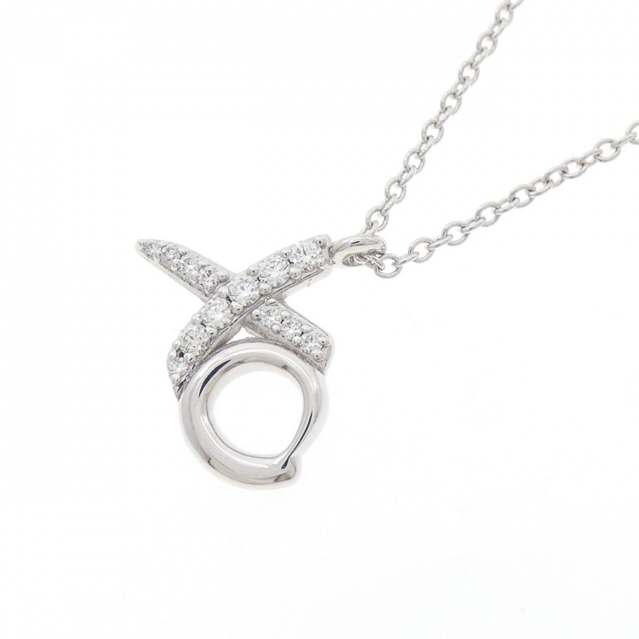 Tiffany & Co. Tiffany & Co. Tiffany & Co. 750 White Gold Diamond Necklace Calfskin Necklace DUTY FREE for USA Size ONE SIZE - 3 Thumbnail