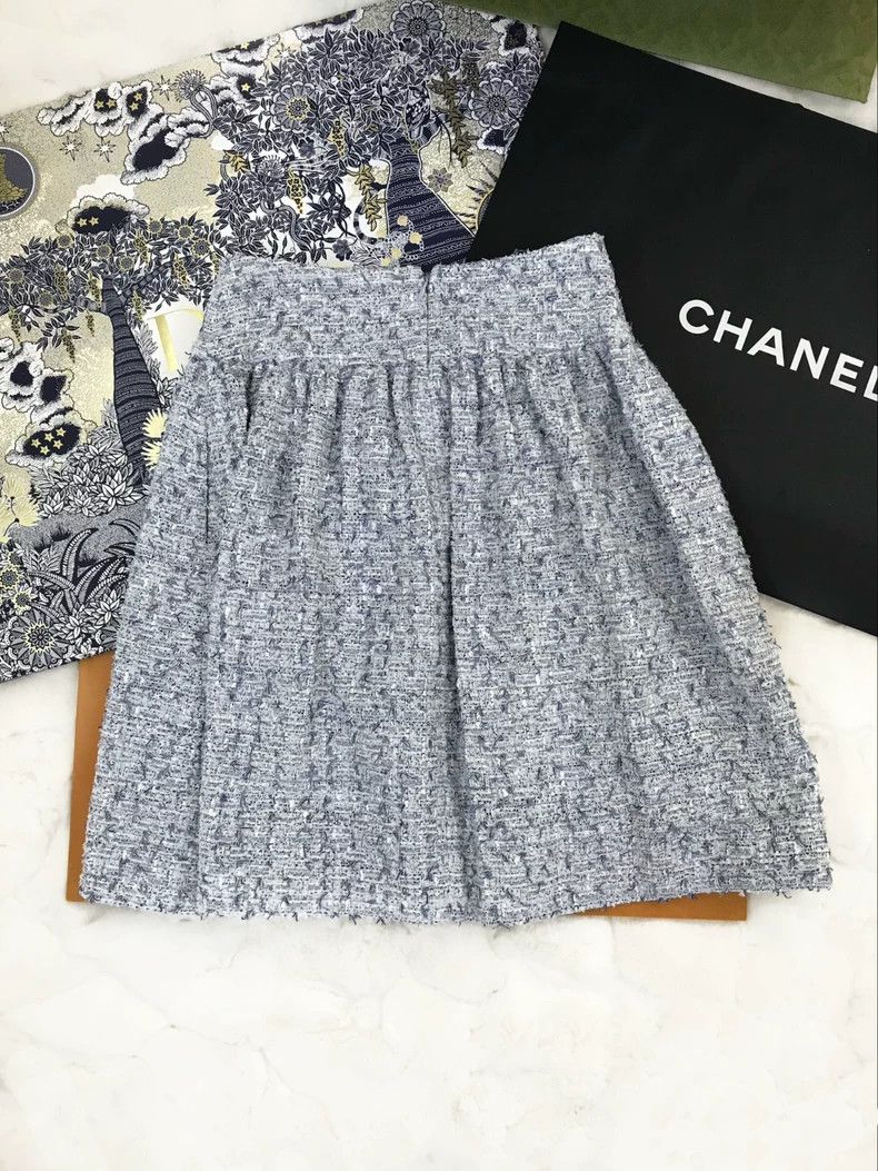 Chanel Chanel Cruise Blue Woven Skirt - dmc Size US 36 / EU 52 - 2 Thumbnail