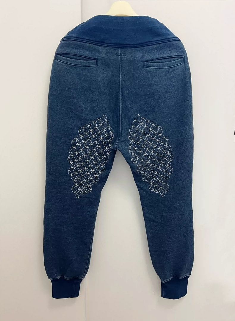 Kapital Kapital Indigo Sashiko Embroidered Pants - dmc Size US 26 / EU 42 - 2 Thumbnail