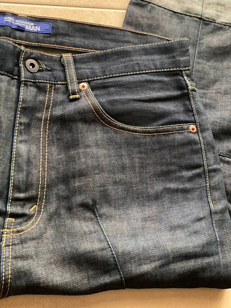 Junya Watanabe JUNYA WATANABE MAN Cropped Denim Jeans - dmc Size US 31 - 3 Thumbnail
