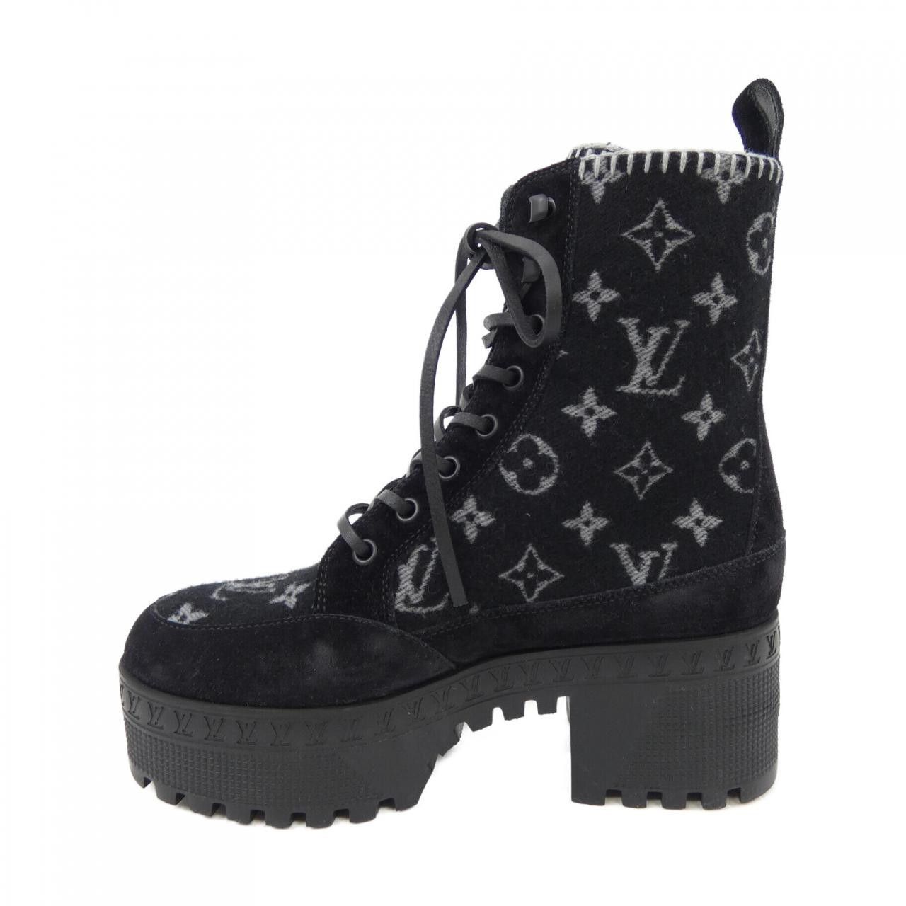 Louis Vuitton Louis Vuitton Louis Vuitton Laureate Boots Leather Shoes DUTY FREE for USA Size ONE SIZE - 2 Thumbnail