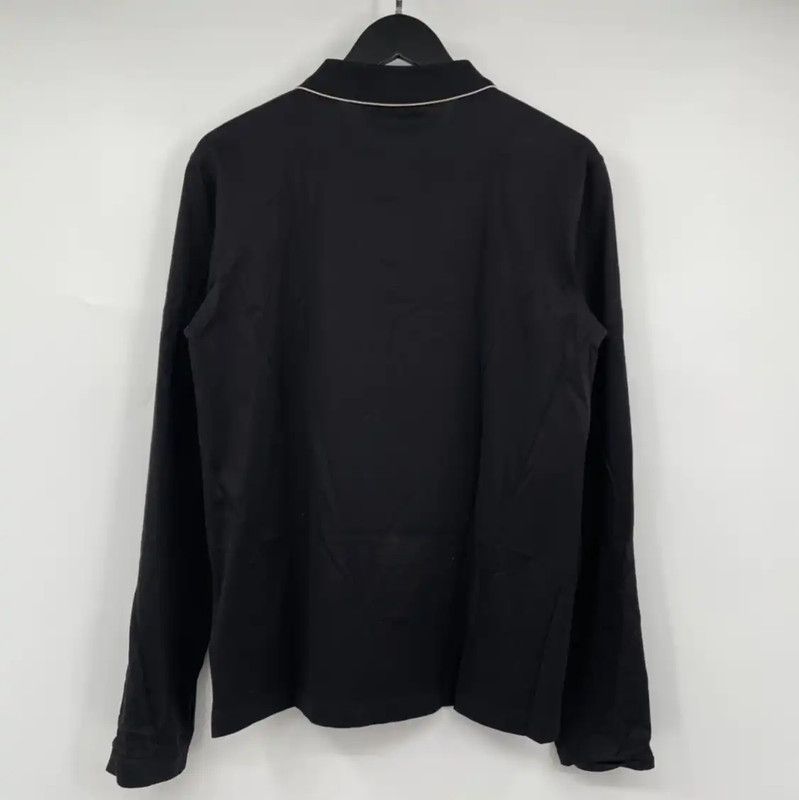 Prada Prada Black Cotton Long Sleeve Shirt Size US XL / EU 56 / 4 - 2 Thumbnail