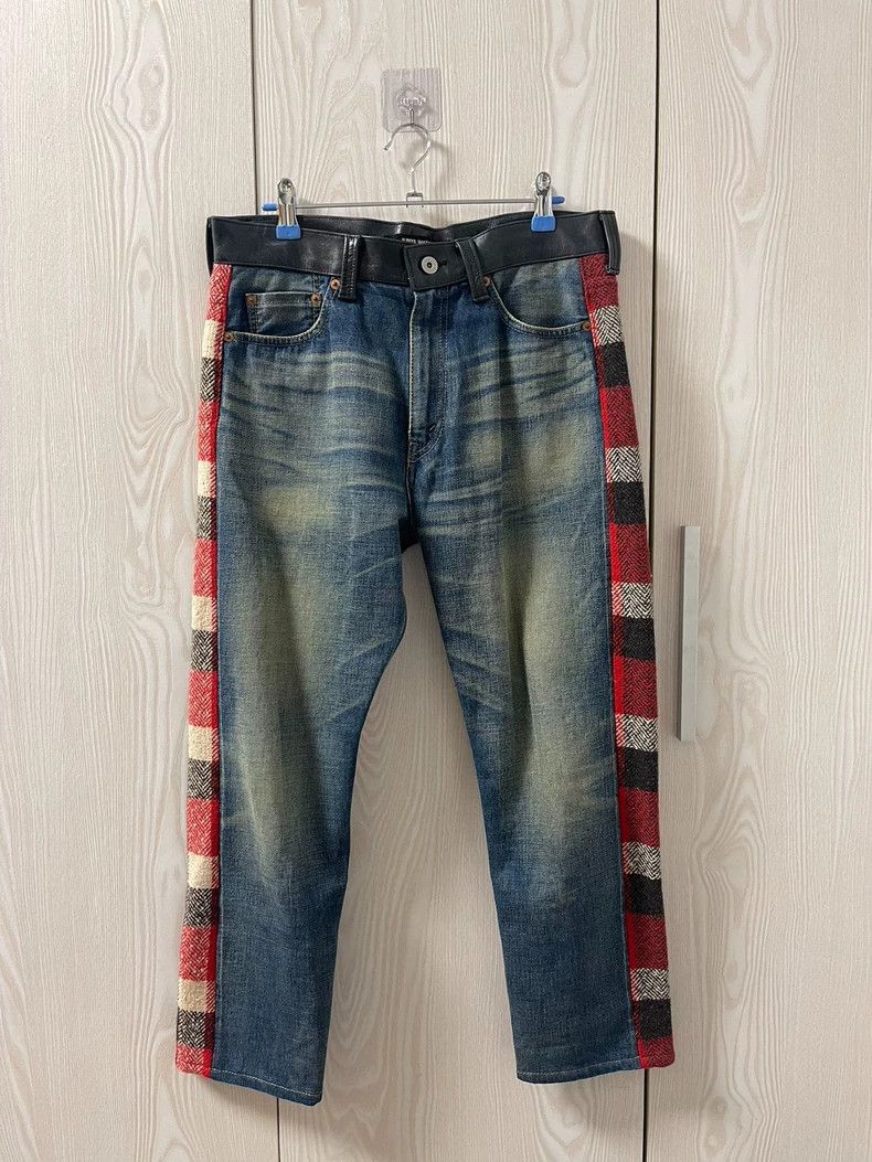Junya Watanabe Junya Watanabe Wool Plaid Denim Jeans - dmc Size US 28 / EU 44 - 2 Thumbnail