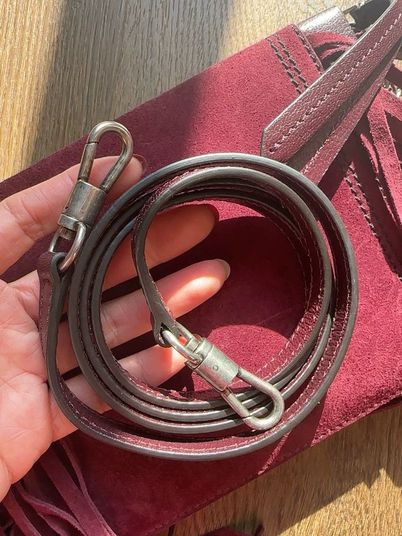 Givenchy Givenchy Burgundy Leather Fringe Bag - dmc Size ONE SIZE - 5 Thumbnail