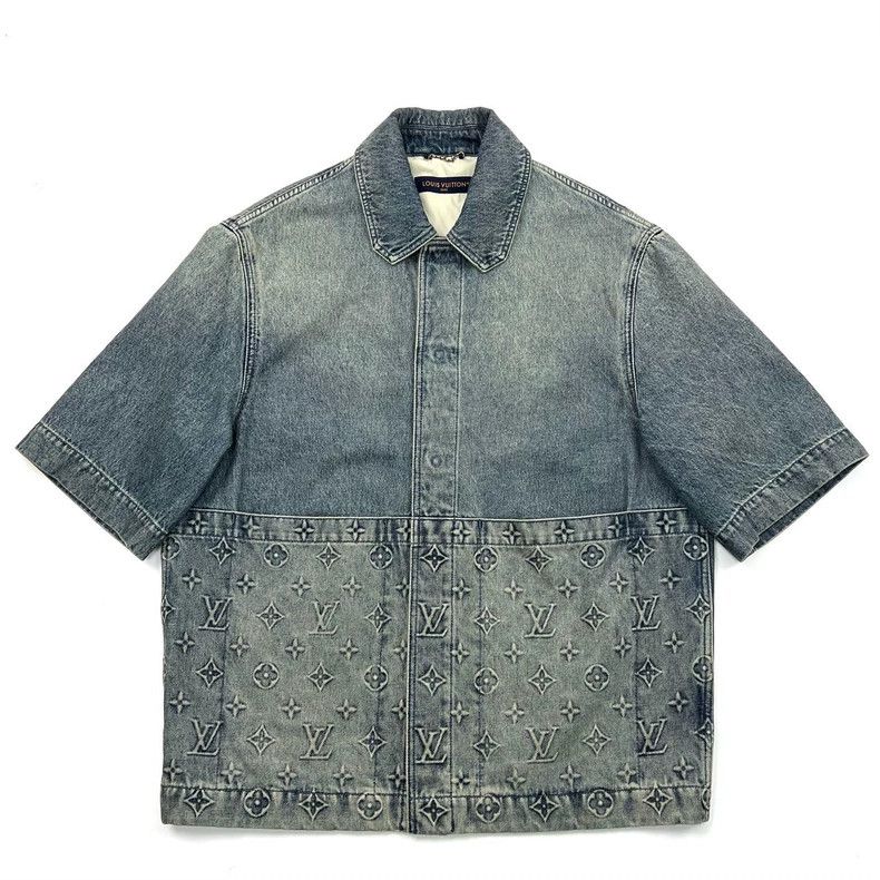 Louis Vuitton Louis Vuitton Washed Blue Denim Jacket - dmc Size US L / EU 52-54 / 3 - 2 Thumbnail