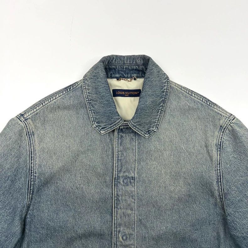 Louis Vuitton Louis Vuitton Washed Blue Denim Jacket - dmc Size US L / EU 52-54 / 3 - 5 Thumbnail