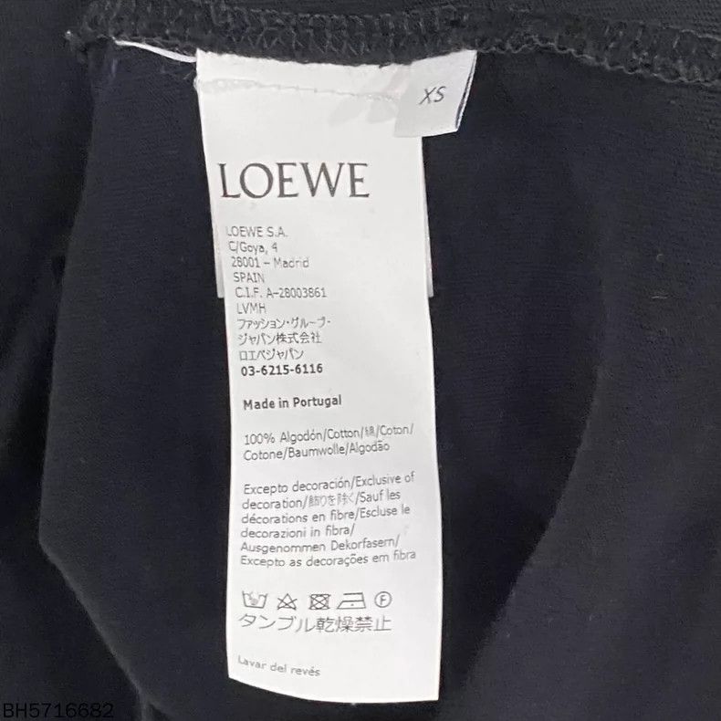 Loewe LOEWE Black Embroidered Elephant Logo Tee - dmc Size US XS / EU 42 / 0 - 4 Thumbnail
