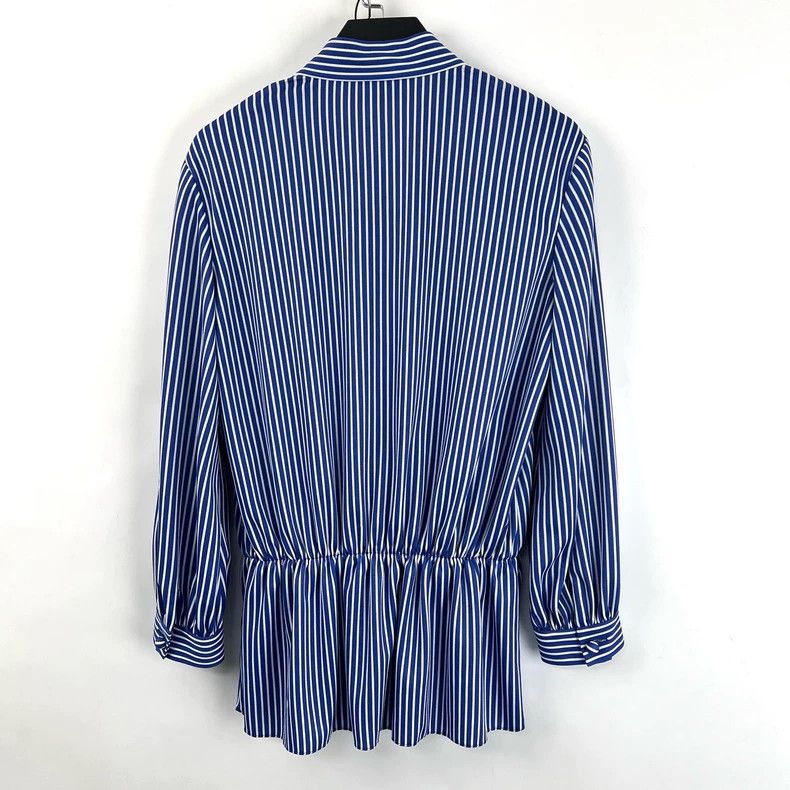 Balenciaga Balenciaga Blue White Stripe Top - dmc Size US XS / EU 42 / 0 - 2 Thumbnail