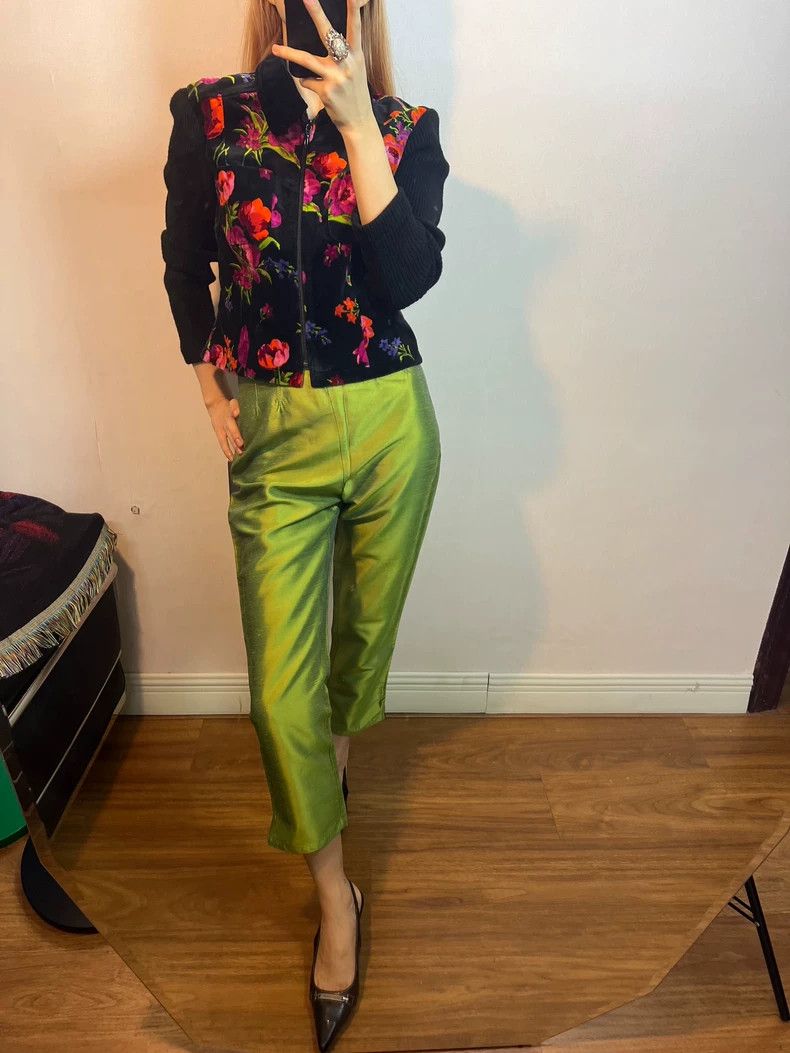 Kenzo Kenzo Floral Velvet Zip Jacket - dmc Size US M / EU 48-50 / 2 - 8 Thumbnail