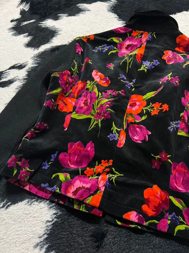 Kenzo Kenzo Floral Velvet Zip Jacket - dmc Size US M / EU 48-50 / 2 - 7 Thumbnail
