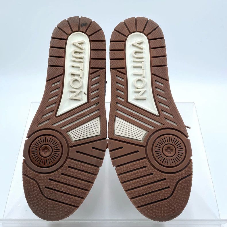 Louis Vuitton Louis Vuitton Trainer Brown Ostrich Sneakers - dmc Size US 7.5 / EU 40-41 - 6 Thumbnail