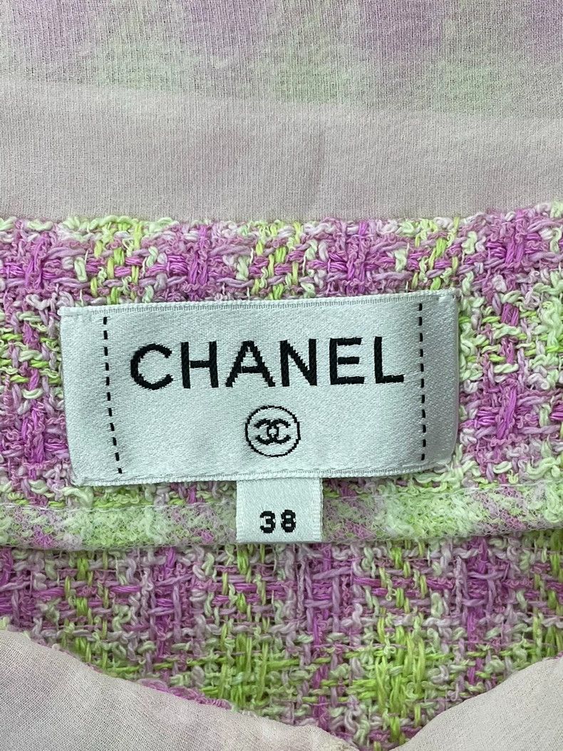 Chanel Chanel 25S Pink Plaid Short Sleeve Jacket - dmc Size US M / EU 48-50 / 2 - 4 Thumbnail