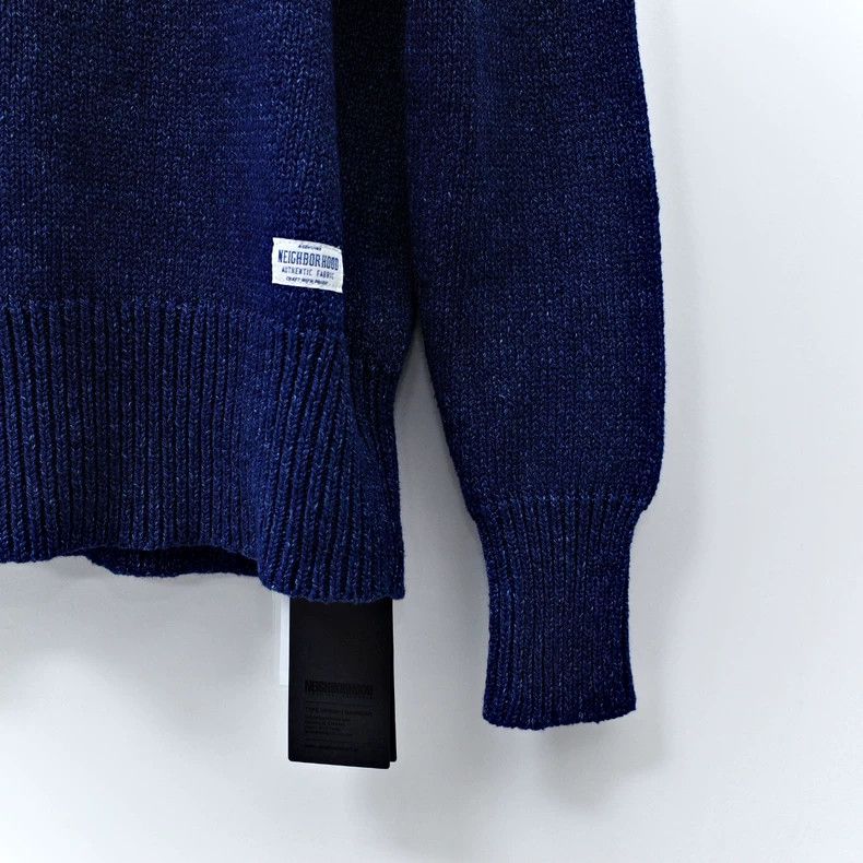 Neighborhood Neighborhood Fisherman Blue Knit Sweater - dmc Size US M / EU 48-50 / 2 - 5 Thumbnail