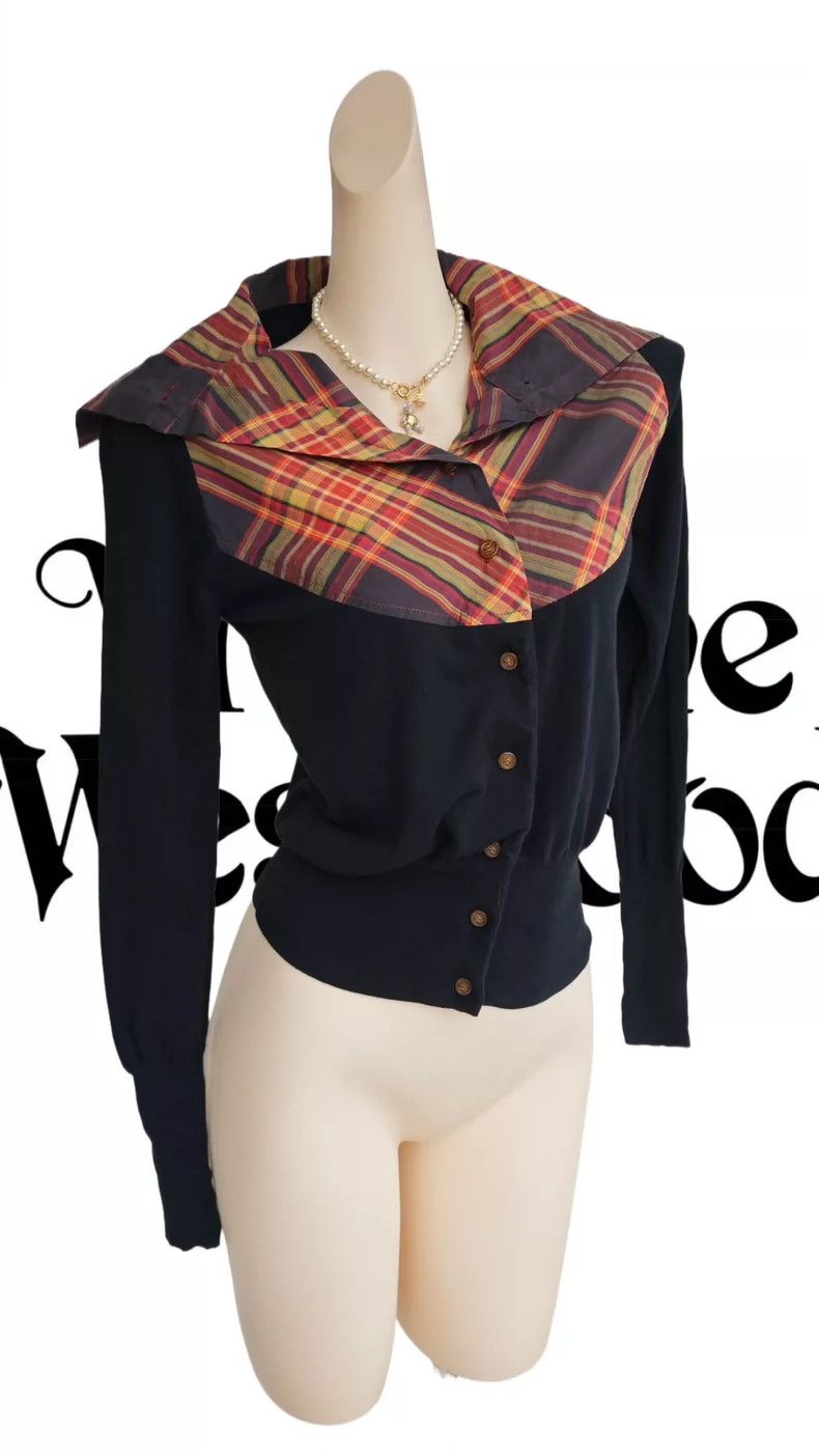 Vivienne Westwood Vivienne Westwood Orange Plaid Sweater - dmc Size US S / EU 44-46 / 1 - 2 Thumbnail