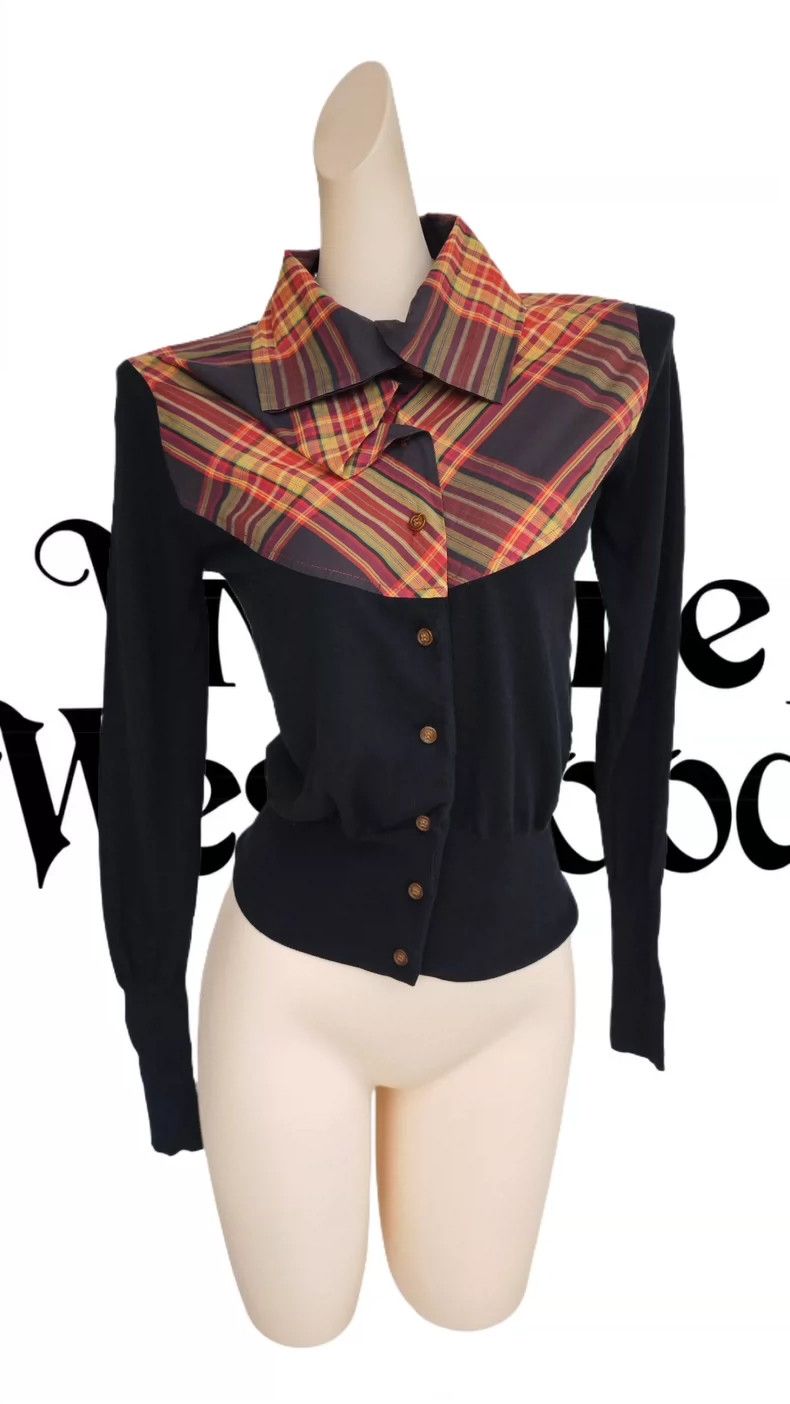 Vivienne Westwood Vivienne Westwood Orange Plaid Sweater - dmc Size US S / EU 44-46 / 1 - 3 Thumbnail