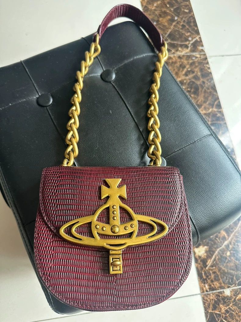 Vivienne Westwood Vivienne Westwood Lizard Pattern Saddle Bag - dmc Size ONE SIZE - 8 Thumbnail