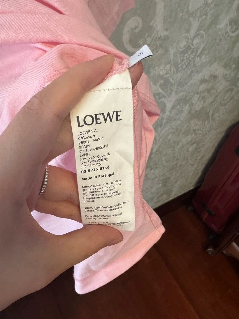 Loewe LOEWE Pink Cactus Logo Short-Sleeve T-Shirt - dmc Size US S / EU 44-46 / 1 - 4 Thumbnail
