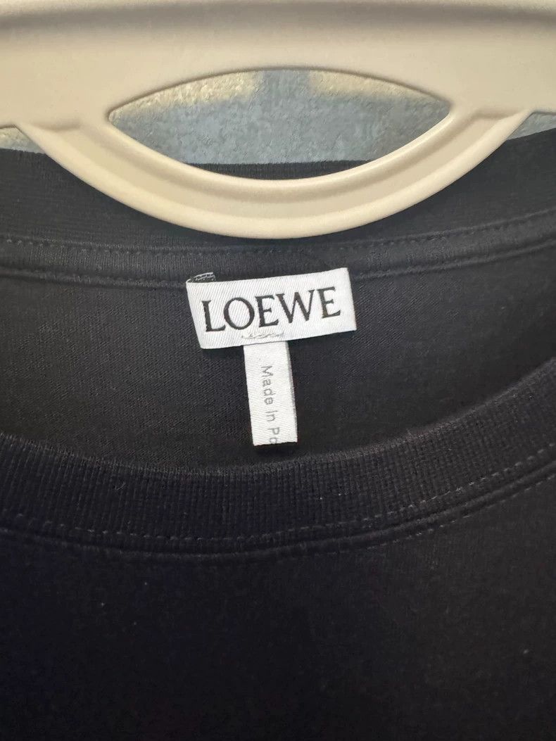 Loewe LOEWE Black Short Sleeve Logo T-shirt - dmc Size US M / EU 48-50 / 2 - 2 Thumbnail