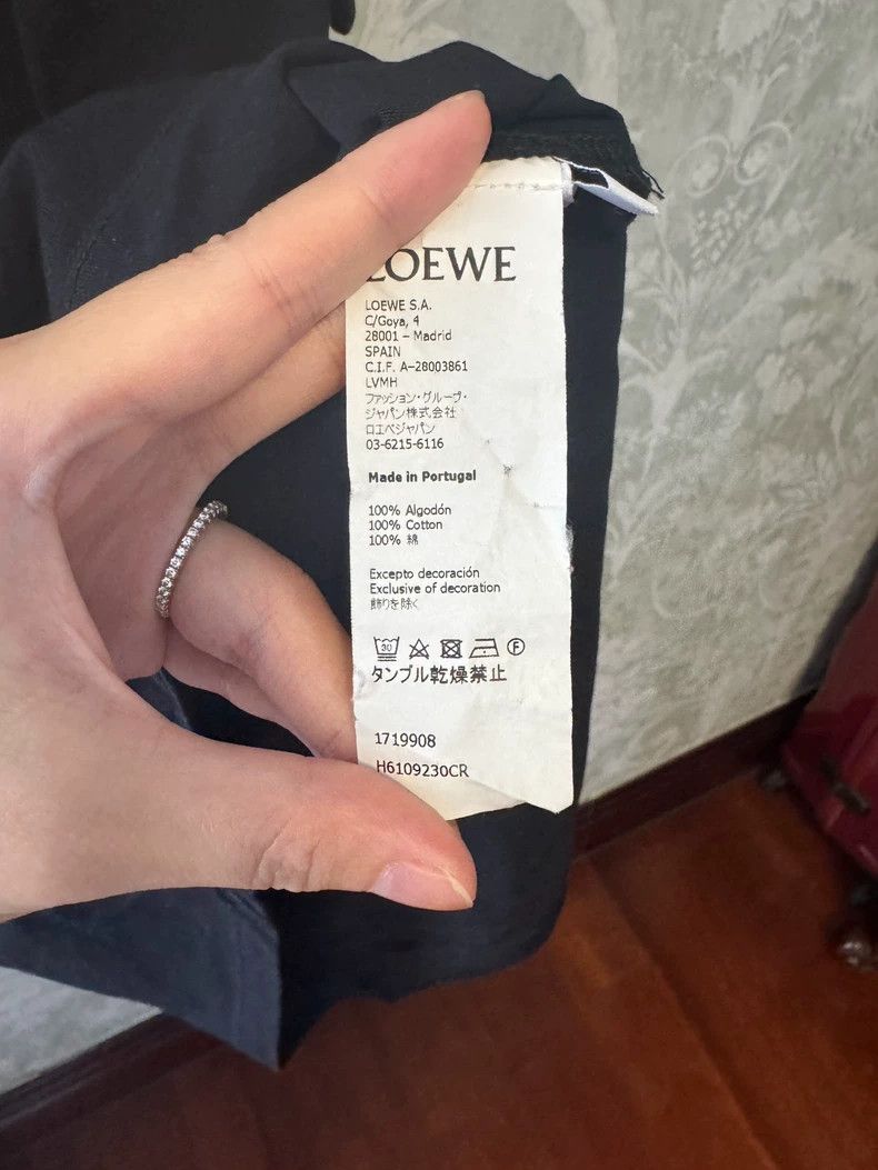 Loewe LOEWE Black Short Sleeve Logo T-shirt - dmc Size US M / EU 48-50 / 2 - 3 Thumbnail