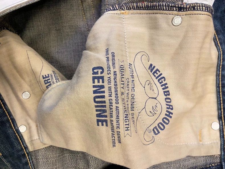 Neighborhood Neighborhood 14oz Blue Washed Denim Jeans - dmc Size US 29 - 5 Thumbnail