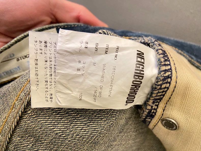 Neighborhood Neighborhood 14oz Blue Washed Denim Jeans - dmc Size US 29 - 6 Thumbnail