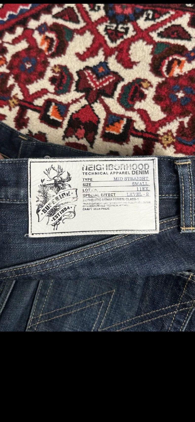 Neighborhood Neighborhood 11ex Washed Denim Jeans - dmc Size US 31 - 5 Thumbnail