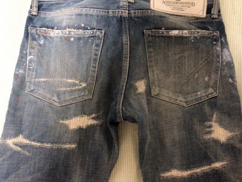 Neighborhood NBHD 16ss Distressed Denim Jeans - dmc Size US 31 - 5 Thumbnail