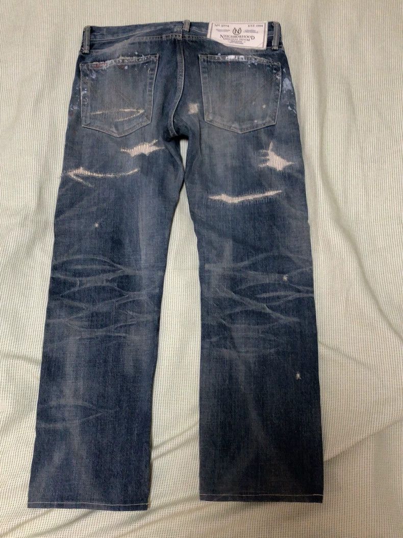 Neighborhood NBHD 16ss Distressed Denim Jeans - dmc Size US 31 - 4 Thumbnail