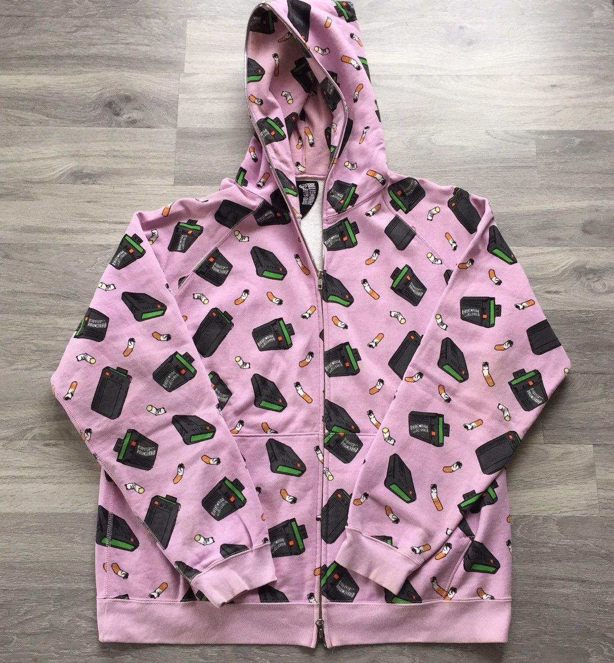 Billionaire Boys Club × Icecream RARE BBC ICECREAM Beeper & Cigarette Butts  Fullzip Hoodie | Grailed