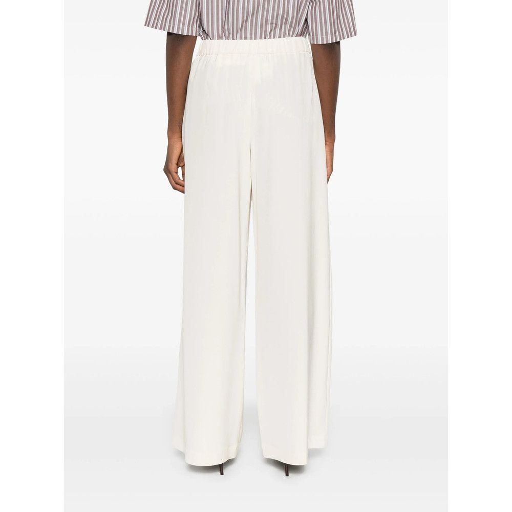Max Mara Max Mara WHITE Trousers - Palazzo Pants Size 26" / US 2 / IT 38 - 2 Thumbnail