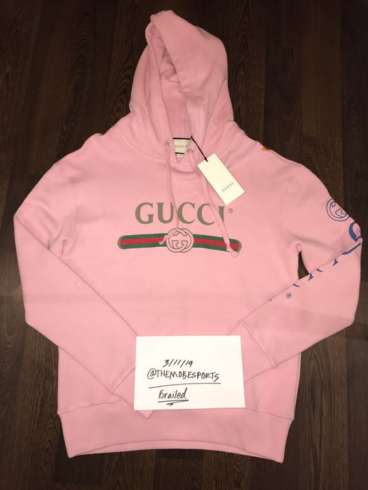 Gucci pink dragon clearance hoodie