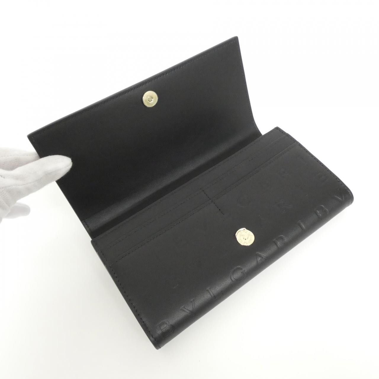 Bvlgari Bvlgari Bvlgari BVLGARI LOGO Calfskin Long Wallet Leather Long Wallet 291750 DUTY FREE for USA Size ONE SIZE - 4 Thumbnail