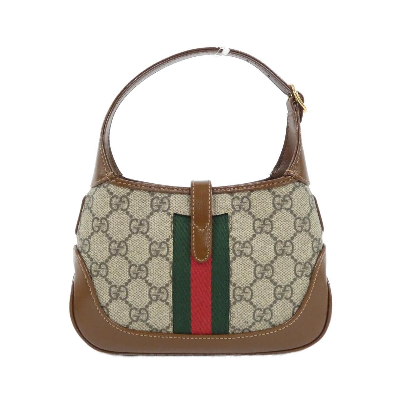 Gucci Gucci Gucci JACKIE 1961 GG Supreme Canvas Leather Shoulder Bag Canvas Shoulder Bag 637092 HUHHG DUTY FREE for USA Size ONE SIZE - 2 Thumbnail